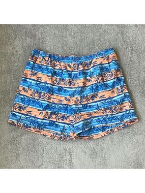 EC Columbia Blue / Orange Swim Trucks with Liner - Size XL